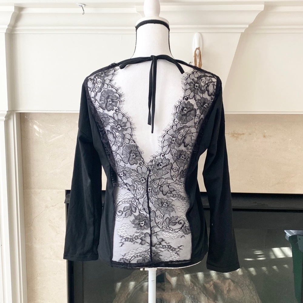 Set of 2 lace long-sleeve t shirts
